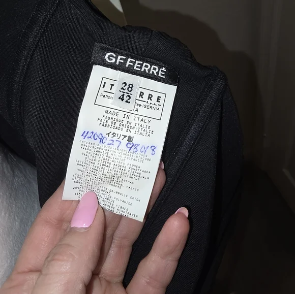 GF FERRE. Stretchy corset cone dress with white blose attached. Size 4 - Picture 9 of 17